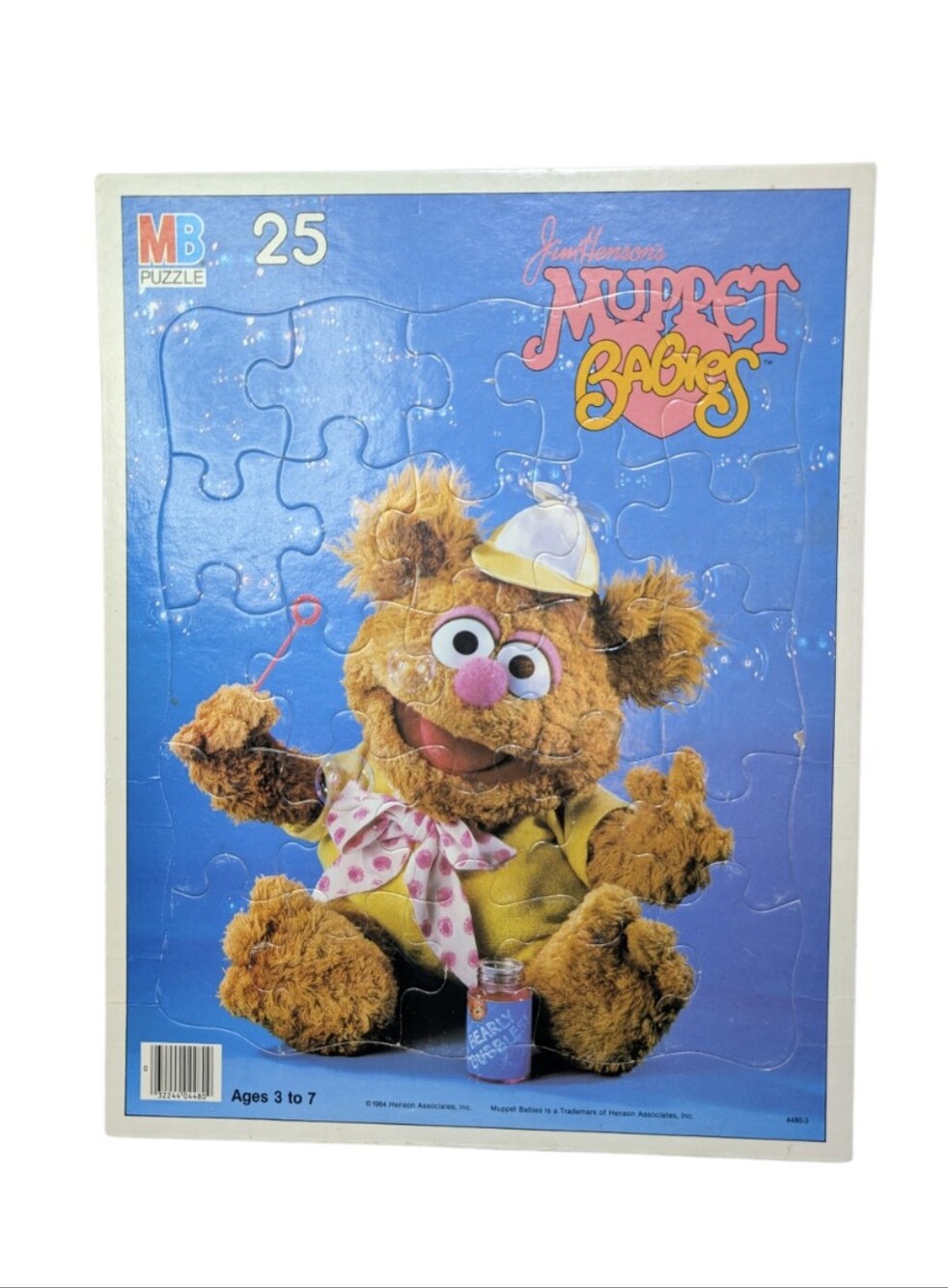 2 For $20 🩷 Milton Bradley Puzzle 1984 Jim Henson Muppet Babies Fozzie Bear